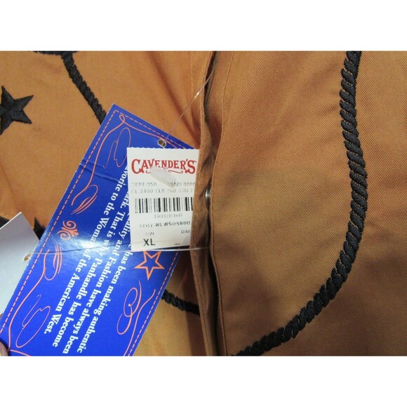 Panhandle Brown Bronc Rider Embroidered Snap Down Long Sleeve Shirt Size XL NWT - Picture 6 of 7